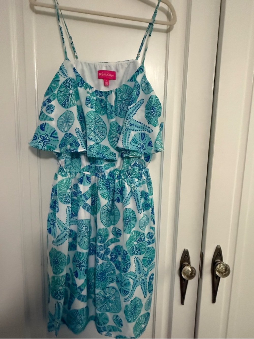 Lilly Pulitzer Aqua Sea Shell Print Sundress